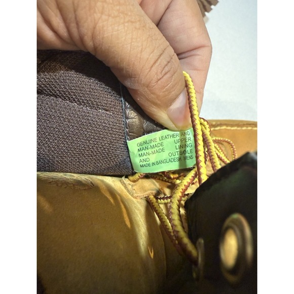 Timberland OAKWELL Wheat Leather Moc Toe 7-Eye Lace Up Boots Size 11 Men 72540 - Picture 8 of 9